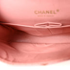 Caviar Quilted Medium Double Flap Light Pink