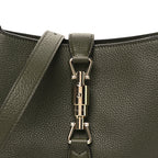 Grand Prix Calfskin Medium Jackie 1961 Hobo Dark Green