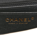 Lambskin Quilted Mini Rectangular Flap Black White