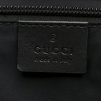 GG Supreme Monogram Web Flap Messenger Bag Black