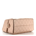 Metallic Caviar Quilted Small Chanel 25 Handbag Copper
