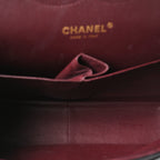 Lambskin Quilted Jumbo Double Flap Black