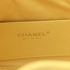 Suede Quilted Mini Chanel 25 Handbag Yellow