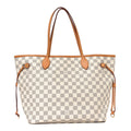 Damier Azur Neo Neverfull MM Rose Ballerine