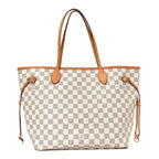Damier Azur Neo Neverfull MM Rose Ballerine