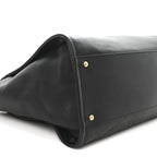 Calfskin Medium Deauville Tote Black Multicolor