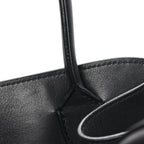 Polished Saddle Calfskin Soft Margaux 12 Black