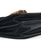 Moon Calfskin Bamboo Web Medium Dionysus Top Handle Bag Blue Emerald Hibiscus Red