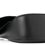 Smooth Calfskin Donut Chain Medium Ola Shoulder Bag Black