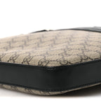 GG Supreme Monogram Flat Messenger Bag Black