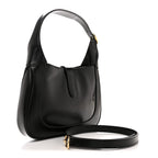 Boarded Dyana Lux Calfskin Small Jackie 1961 Hobo Black