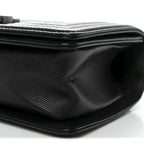 Caviar Quilted Small Boy Flap Black