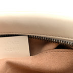 Calfskin Matelasse Small GG Marmont Chain Shoulder Bag White