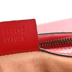 Calfskin Matelasse Small GG Marmont Shoulder Bag Hibiscus Red