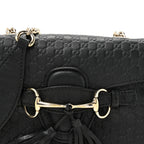 Microguccissima Mini Emily Chain Shoulder Bag Black