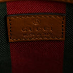 GG Icon Monogram Padlock Shoulder Bag Beige Dark Brown