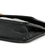 Caviar Quilted Boy Wallet On Chain WOC Black