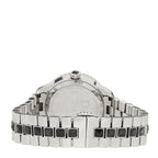 Stainless Steel Diamond Sapphire 33mm Christal Quartz Watch Black
