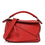 Calfskin Small Puzzle Bag Scarlet