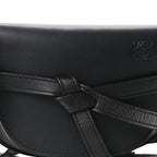 Calfskin Jacquard Mini Gate Dual Bag Black