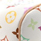 LV x TM Monogram Multicolor Neverfull MM White