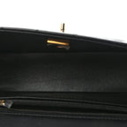 Lambskin Quilted Mini Rectangular Flap Black