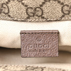 GG Supreme Monogram Web Small Neo Vintage Double Flap Messenger Bag Beige New Acero