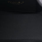 Washed Denim Quilted Mini Chanel 25 Handbag Black