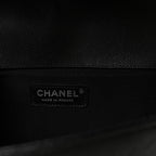 Caviar Quilted Medium Boy Flap Black