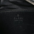 Calfskin Matelasse Monochrome Small GG Marmont Chain Shoulder Bag Black