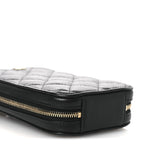 Caviar Quilted Phone Holder Wallet On Chain WOC Black