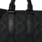 Monogram Taurillon Keepall Bandouliere 25 Black