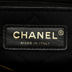Shiny Calfskin Quilted Small Chanel 22 Black