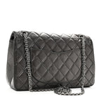 Metallic Aged Calfskin Quilted 2.55 Reissue 226 Flap Dark Grey