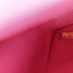 Lambskin Quilted Medium Double Flap Fuchsia