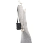 Denim GG Monogram Calfskin Mini Ophidia Tote Bag Black