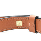 Calfskin Branded Short Strap Tan