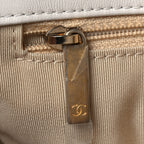 Goatskin Quilted Medium Chanel 19 Flap White