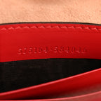 Calfskin Matelasse GG Marmont Round Wrist Wallet Hibiscus Red