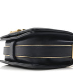 Sheepskin Braided Small Boy Reverso Flap Navy