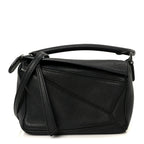 Calfskin Mini Puzzle Bag Black
