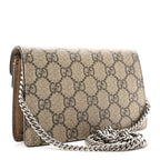 GG Supreme Monogram Super Mini Dionysus Shoulder Bag Taupe