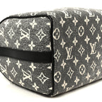 Denim Monogram Jacquard Speedy Bandouliere 25 Black