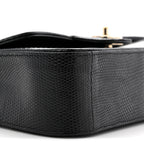 Lizard Mini Rectangular Flap Black