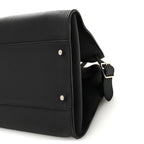 Matte Grained Calfskin EW Margaux Black