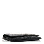 Lambskin Quilted Wallet On Chain WOC Black