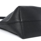 Grained Calfskin Medium N/S Park Tote Black