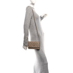 Caviar Quilted Wallet on Chain WOC Beige