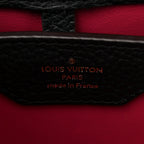 Taurillon Capucines MM Black Fuchsia