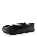 Calfskin Matelasse Small GG Marmont Shoulder Bag Black